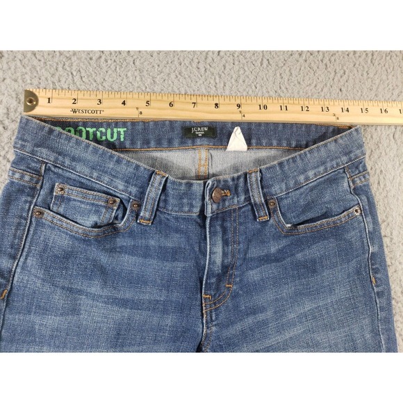 J Crew Jeans Women's 29 S Blue Denim Bootcut Cotton Stretch Medium Wash 29x30 - Picture 5 of 16